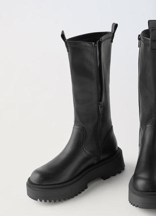 Високі демісезонні трекові чоботи zara 36 розмір (22,9 см)4 фото
