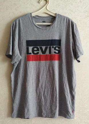 Мужская футболка levis levi's (m-l) оригинал
