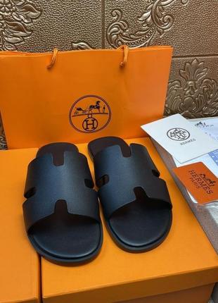 Чоловічі шльопанці шльопки hermes4 фото