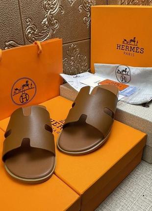 Чоловічі шльопанці шльопки hermes5 фото