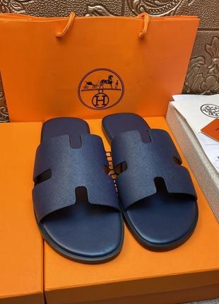 Чоловічі шльопанці шльопки hermes8 фото