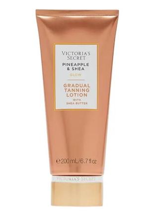 Лосьон-автозагар для тела pineapple & shea glow tanning lotion victoria's secret