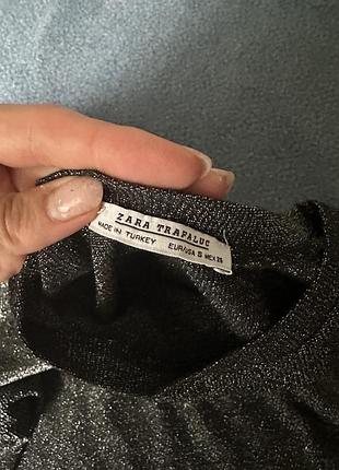 Нарядная кофта блуза в люрекс zara 3