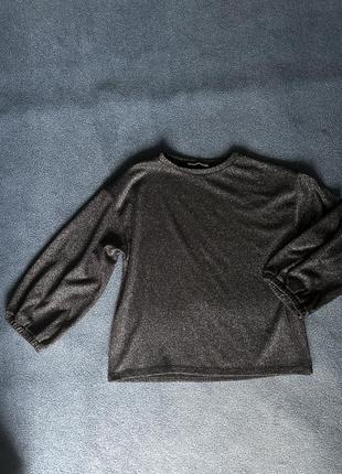 Нарядная кофта блуза в люрекс zara