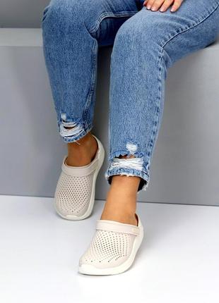 Якісні резинові гумові крокси закриті шльопанці шльопки з перфорацією 36,39