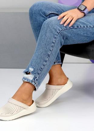 Якісні резинові гумові крокси закриті шльопанці шльопки з перфорацією 36,39