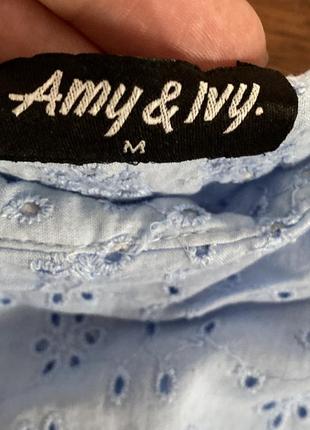 Новые хлопковые кружевные шорты юбка amy &amp; ivy m нидерланды 🇳🇱 2