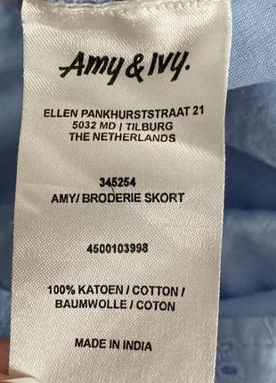 Новые хлопковые кружевные шорты юбка amy &amp; ivy m нидерланды 🇳🇱 5