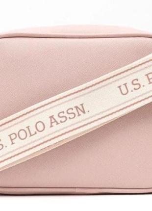 Оригинальный роскошный комфортный женский сумка кроссбоди crossbody u.s.polo assn., пудра,...