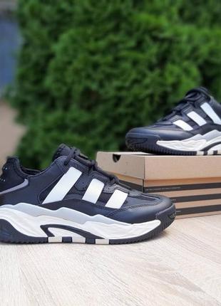 Кроссовки adidas Graphic Кросівки черные белые полоски