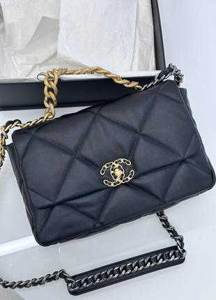 Черная сумка кожаная люкс класса