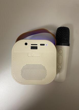 Мини-детское караоке k12 с 1 беспроводным микрофоном3 фото