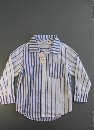 Рубашка в полоску gap, 4 года
