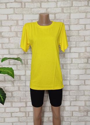 Нова унісекс однотонна футболка зі 100% бавовни, у жовтому кольорі, розміри см, лх, 2хл1 фото