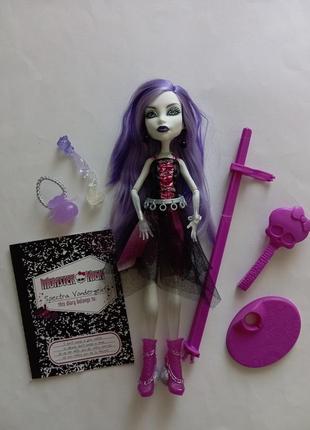 Кукла спектра вондергейст базовая монстер хай репродукция 2024 monster high spectra vindergeist нюд.