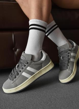 Женские кроссовки campus grey white