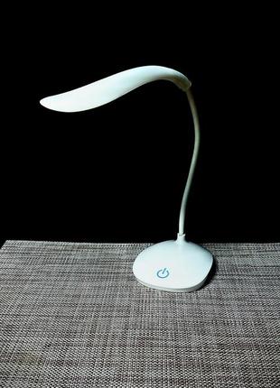 Настільна гнучка led лампа з акумулятором
