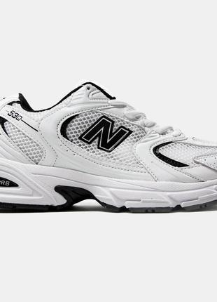 Женские кроссовки нью беланс new balance 530 чёрно-белые