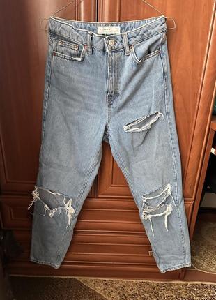 Джинсы с разрезами topshop