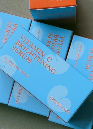 Сыворотка с витамином с skin&lab vitamin c brightening serum 30 мл