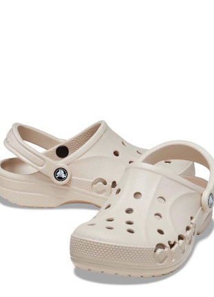 Crocs кроксы клоги сабо шлепки тапочки на платформе сандалии baya clog 10126 bone