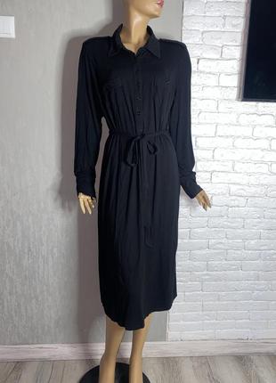 Трикотажное платье с длинными рукавами marks & spencer, xxxl 54p
