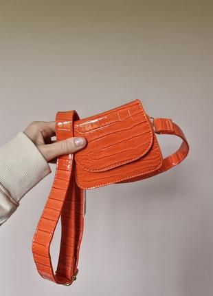Міні сумочка svnx помаранчева1 фото