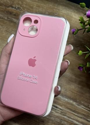 Чохол на iphone 14 квадратні борти на айфон silicone case full camera на apple1 фото