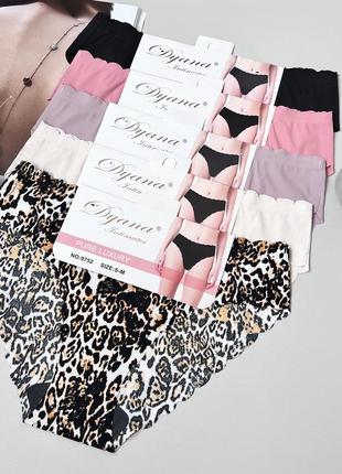 Бесшовные трусики слипы в милый рубчик на среднюю посадку с волнистыми краями🕊3 фото