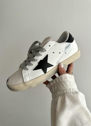 Жіночі кеди golden goose  black star / голден гус суперстар / жіноче демісезонні літні кросівки