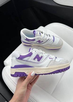Жіночі кросівки new balance 550 white violet розпродаж