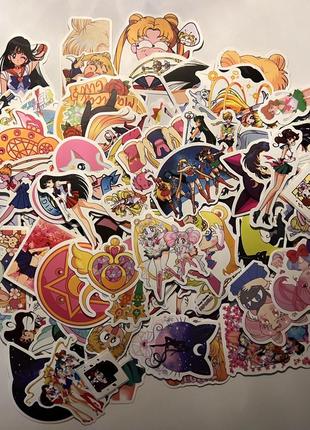 Стикеры наклейки наклейки sailor moon сейлор мун (50шт на выбор)