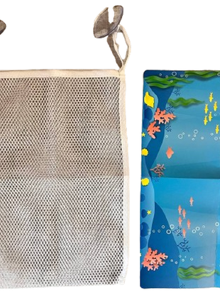 Наліпки багаторазові для ігор у ванній морські тварини у мішечку