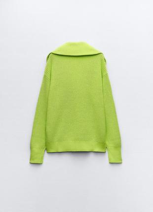 Оверсайз джемпер, кардиган, светр zara, розмір m 7