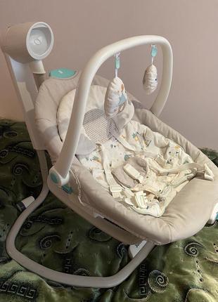 Укачивающий центр, кресло-качалка joie serina 2в1