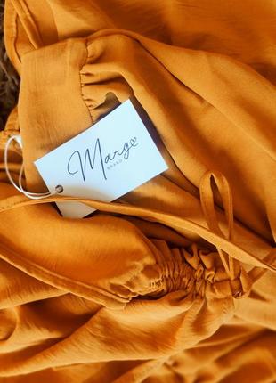 Сукня зі складаннями на плечах із жатої бавовни (розмір 42-48)