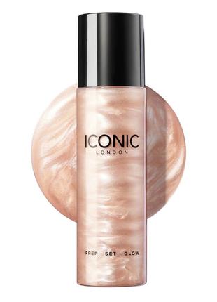 Iconic london prep-set-glow hydrating glowy setting spray ✨✨✨ фіксуючий спрей для макіяжу