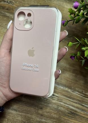 Чохол на iphone 14 квадратні борти на айфон silicone case full camera на apple