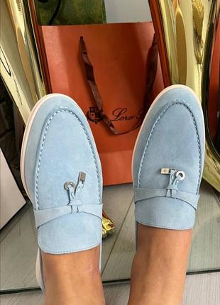 Лоферы loro piana голубые лоферы loro piana голубые премиум кожа