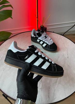 Кроссовки adidas campus x korn black white2 фото