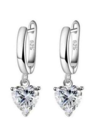 Серьги серебро silver original ♥️