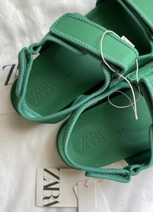 Зеленые сандалии босоножки zara9 фото