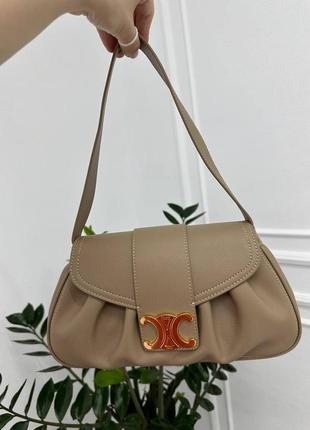 Сумка кожаная в стиле celine