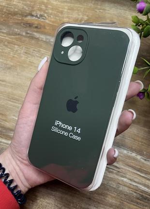 Чохол на iphone 14 квадратні борти на айфон silicone case full camera на apple