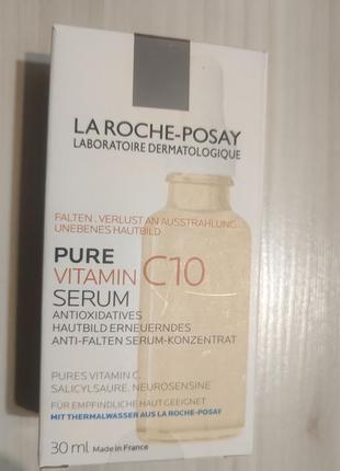 La roche-posay pure vitamin c10 serum antioxidant konzentrat1 фото