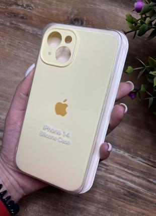 Чохол на iphone 14 квадратні борти на айфон silicone case full camera на apple