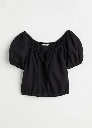 Льняная блуза блузка из льна h&m