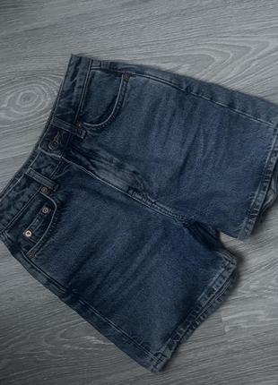 Короткие джинсовые хлопковые шорты weekday eya denim short