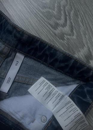 Короткие джинсовые хлопковые шорты weekday eya denim short