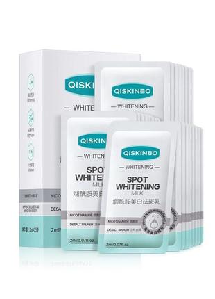 1  шт. відбілююча сироватка від пігментації в стіках qiskinbo spot whitening essence2 фото